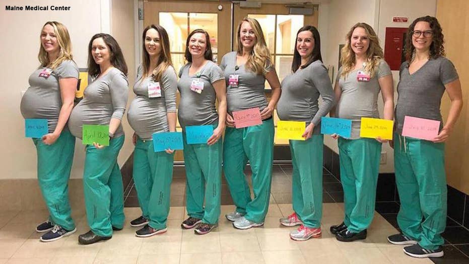 9 labor and delivery nurses at maine hospital pregnant at labor and delivery nursing education