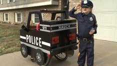 Colorado dad converts daughter's wheelchair into mini-police cruiser