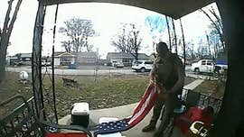 Missouri sheriff's deputy, veteran spotted on camera saving American flag touching the ground