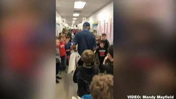Georgia elementary school celebrates janitor’s 80th birthday