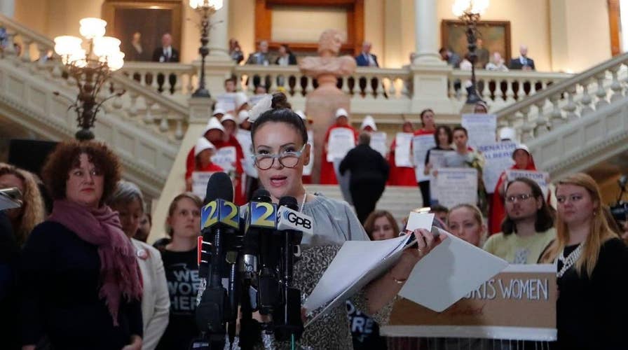 Alyssa Milano pushes against Georgia abortion ban, Georgia pushes back