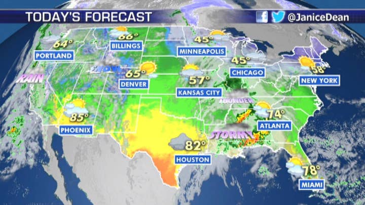 National forecast for Thursday, April 4
