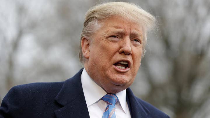 Trump talks ICE director position, Biden allegations before departing for southern border