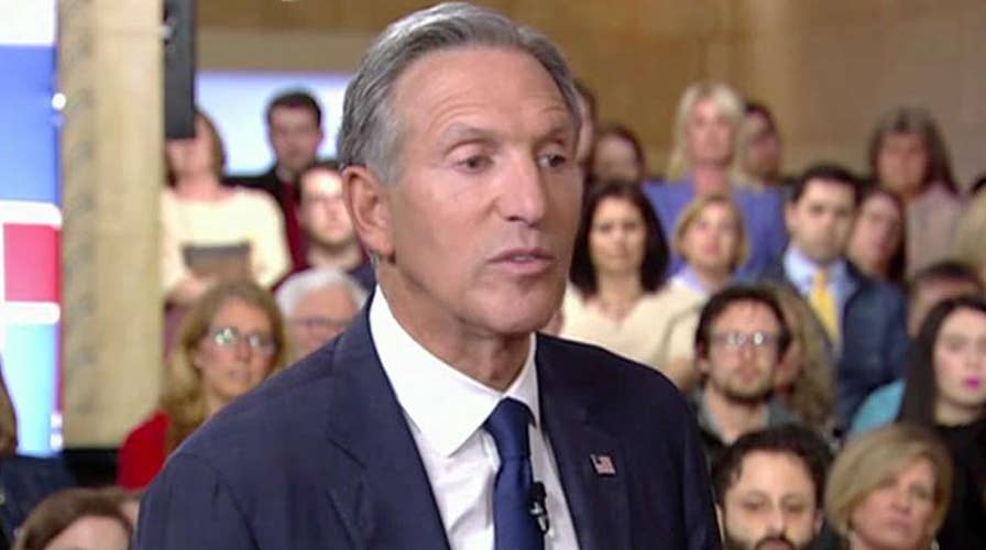 Howard Schultz gets positive reaction to abortion stance at Fox News town hall