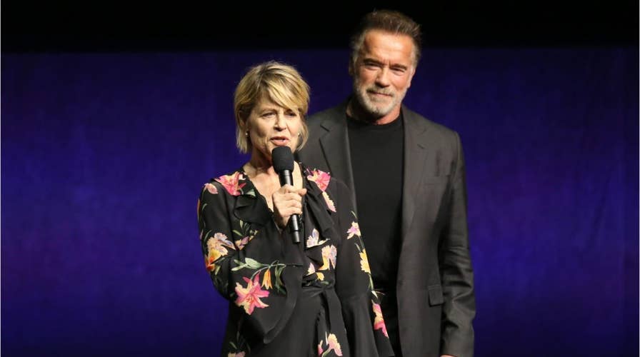 ‘Terminator’ stars Arnold Schwarzenegger and Linda Hamilton reunite