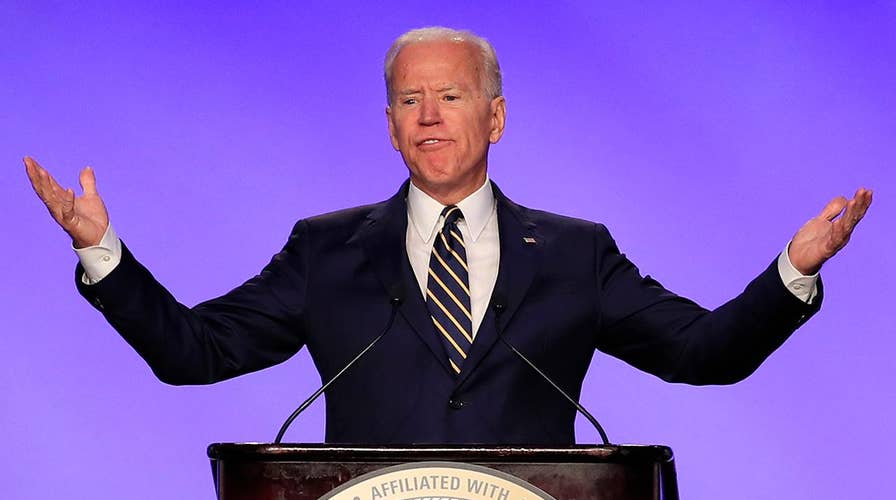 Joe Biden jokes about unwanted touching allegations