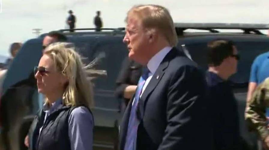 Trump visits US-Mexico border, presses for stronger security