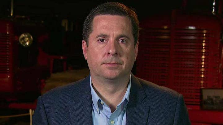 Rep. Devin Nunes announces he will send eight criminal referrals to Justice Dept concerning leaks, conspiracy amid Russia probe.