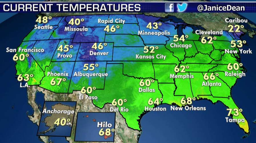 National forecast for Monday, April 8