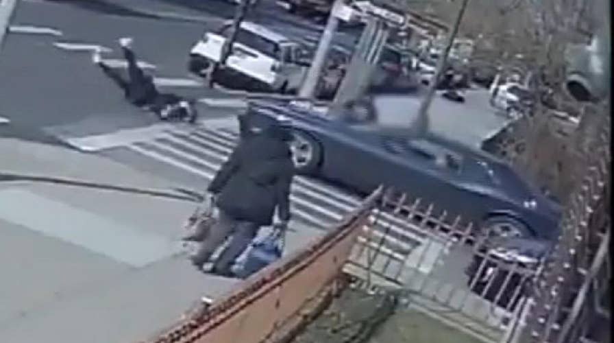 NYPD seeks driver who left scene after crashing car into teen in Brooklyn