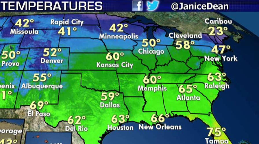 National forecast for Tuesday, April 9
