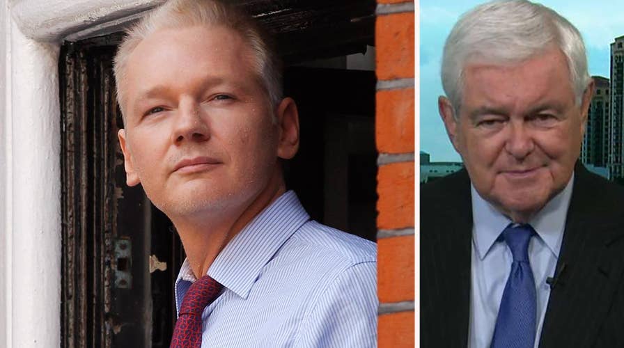 Gingrich on Assange arrest: Nobody has the right to leak secrets that endanger lives