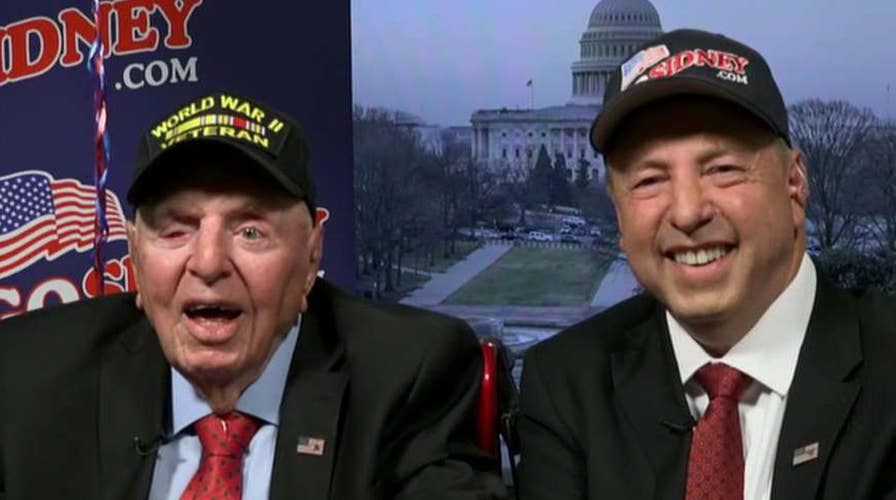 100-year-old WWII veteran meets President Trump