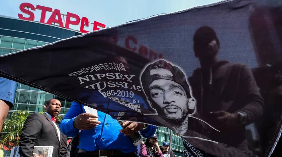 Thousands attend memorial service for Nipsey Hussle in Los Angeles