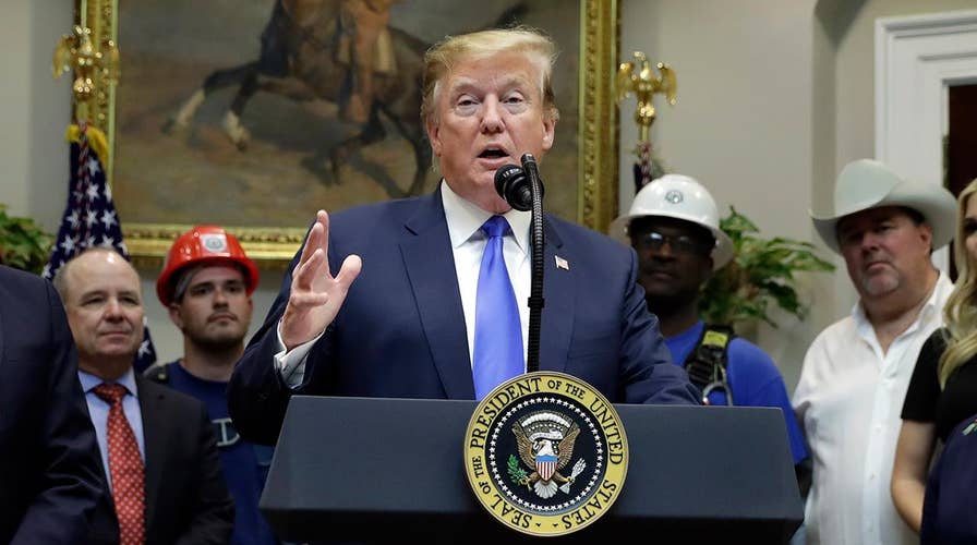 Trump speaking at the White House on US 5G wireless networks