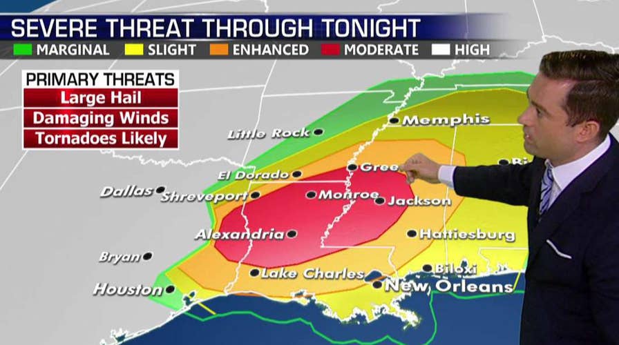 Threat of severe storms still looms over the deep South