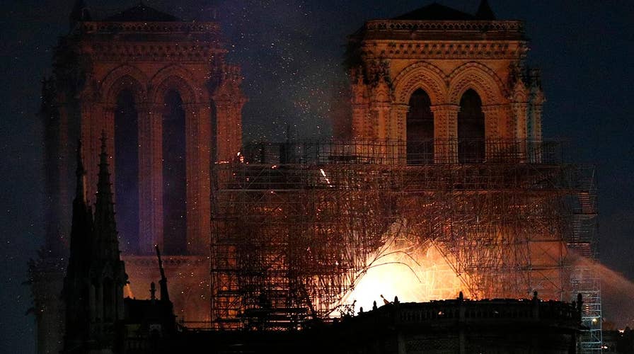 American witness describes watching Notre Dame burn: It's a sad day