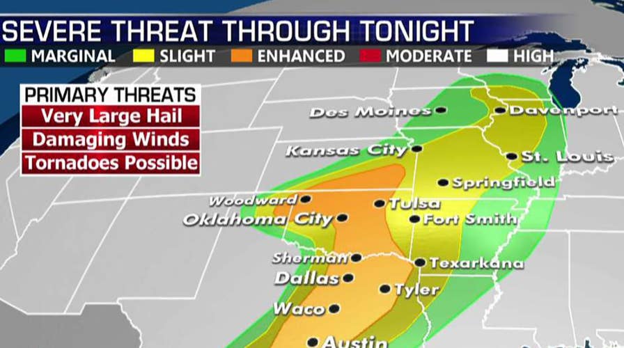 National forecast for Wednesday, April 17