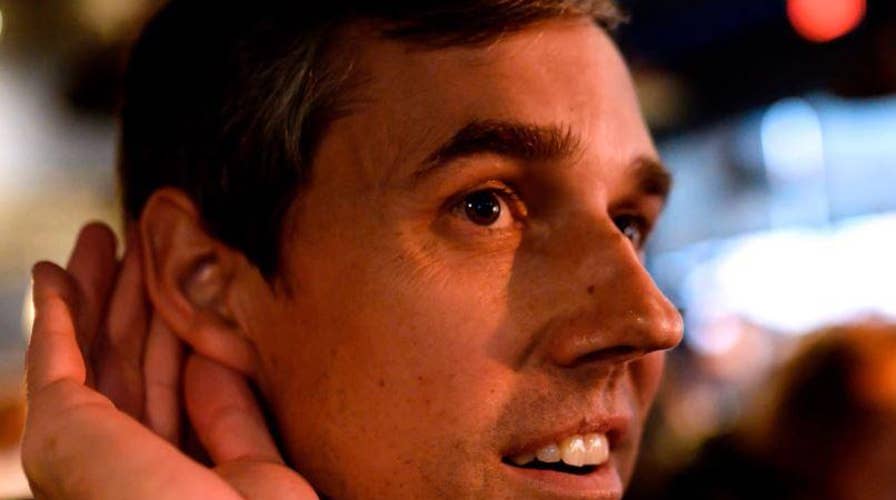 Beto O’Rourke is confronted by a voter about his charitable giving
