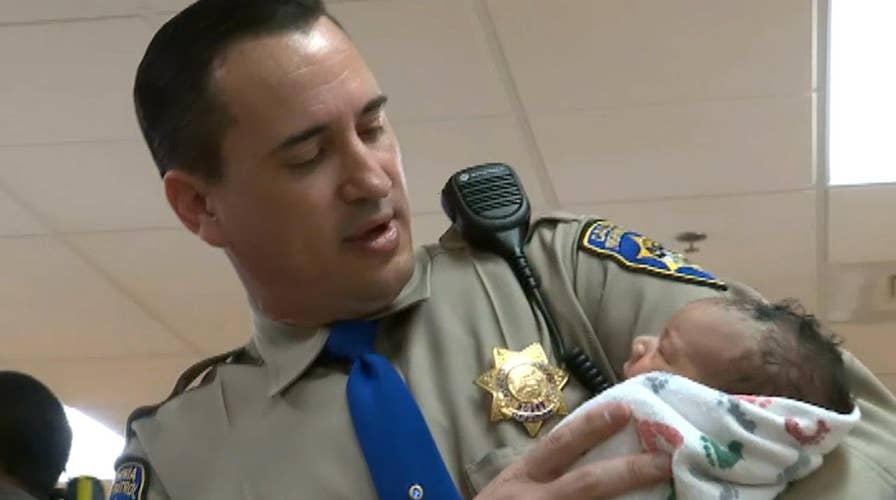 Police officer delivers, saves baby's life on California highway