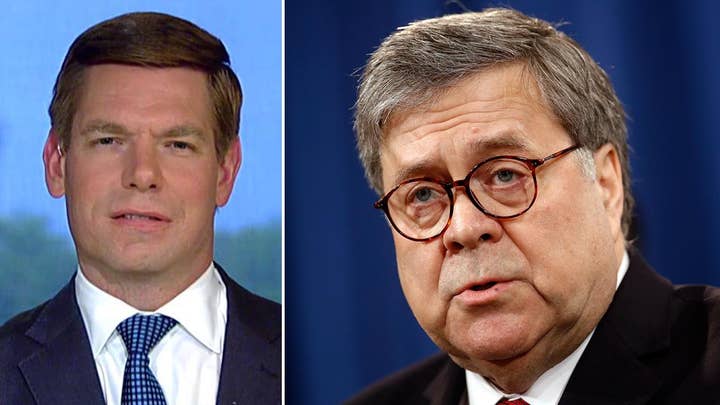 Rep. Eric Swalwell calls on Attorney General William Barr to resign