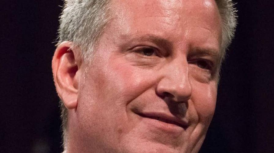 New York City Mayor Bill de Blasio says the city’s towering skyscrapers are its ‘biggest source of emissions'