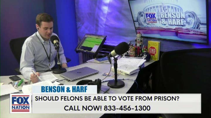 Should Felons be Allowed to Vote From Prison? Benson &amp; Harf Took to The Phone Lines