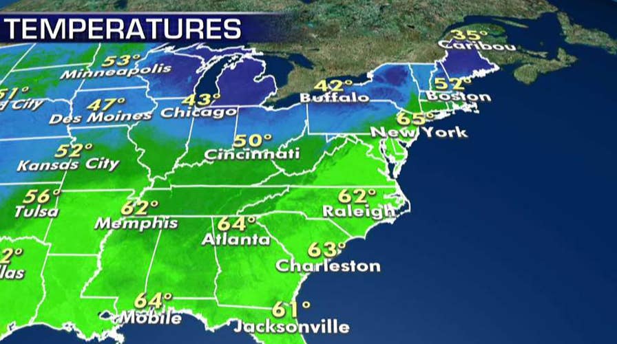 National forecast for Wednesday, April 24
