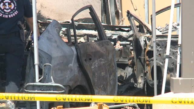 Suspect accused of ramming Raytheon building, setting vehicle on fire