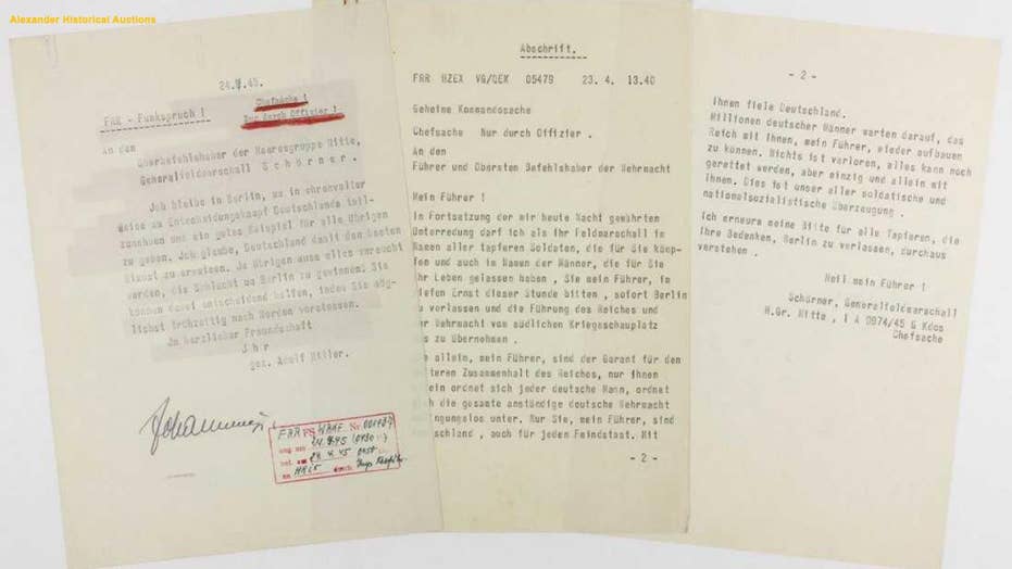 Hitler's 'suicide note' from his final days surfaces Fox News Hitler's 'suicide note' from his final days surfaces Fox News