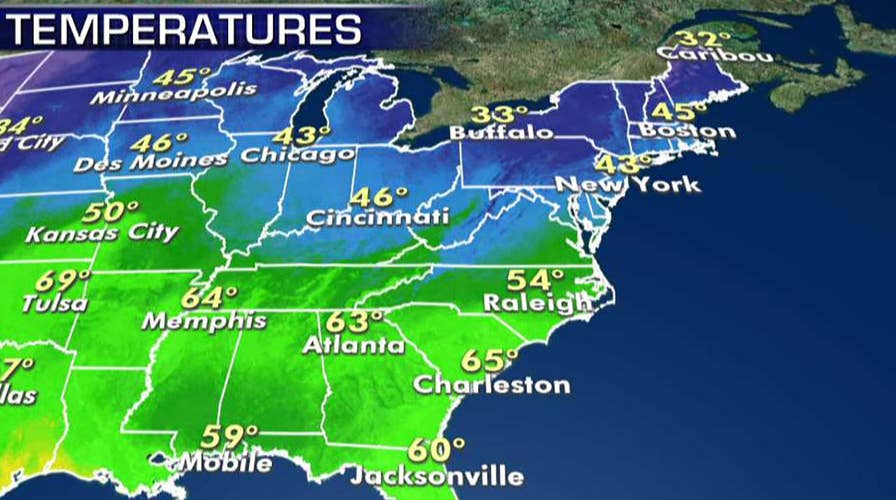 National forecast for Monday, April 29