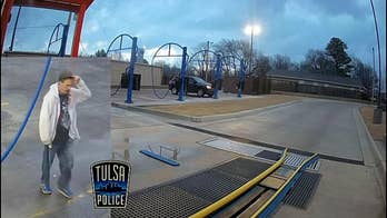 Alleged car thief caught on video taking vehicle while woman is vacuuming inside