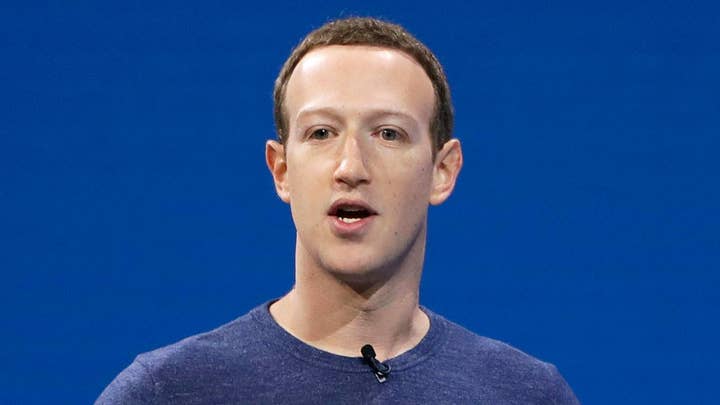 Mark Zuckerberg delivers the keynote address at Facebook's F8 Developers Conference