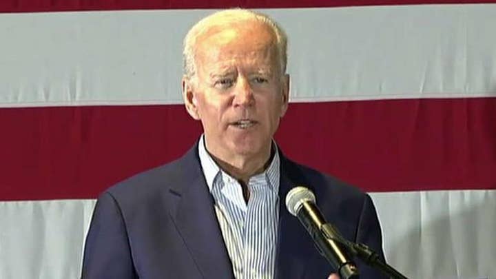 Joe Biden campaigns in Iowa, hammers President Trump