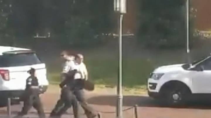 Raw video: shooter apprehended at UNC Charlotte