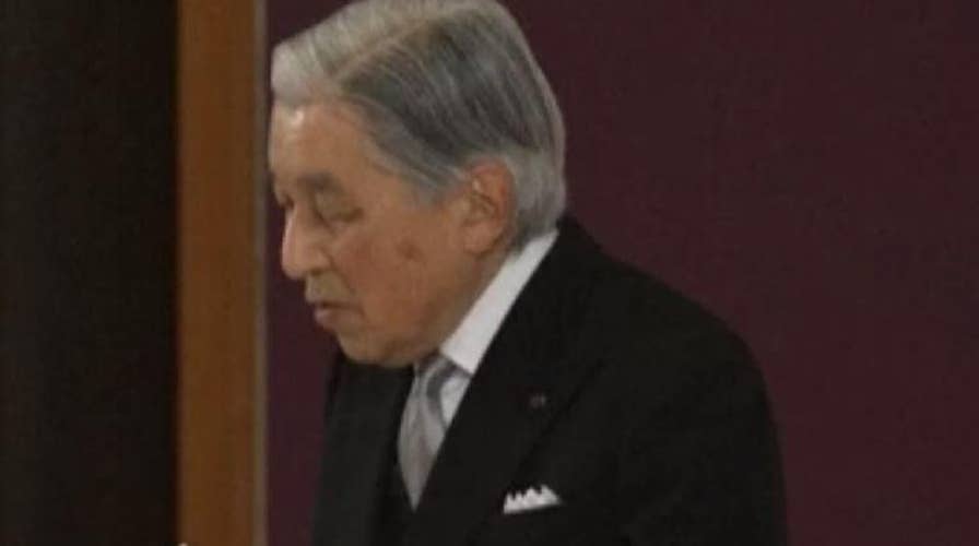 Japan's Emperor Akihito abdicates his throne