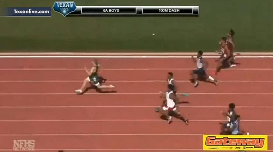 High school sprinter blows past the competition running a 9.98 in the 100-meter dash