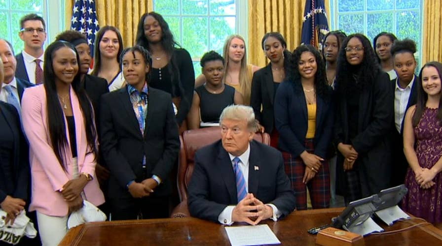 Trump congratulates victorious Baylor women's basketball team