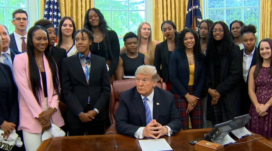 Trump congratulates victorious Baylor women's basketball team