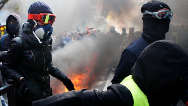 May Day protests turn violent in France as police clash ...