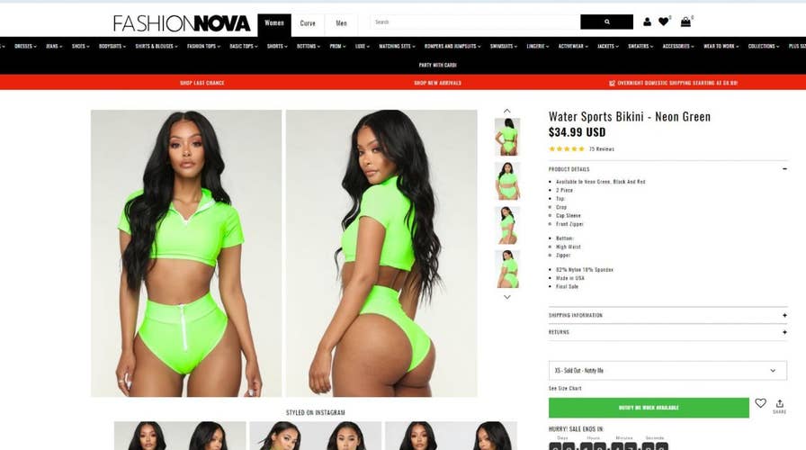 Fashion Nova bikini makes waves on Twitter over cancer warning