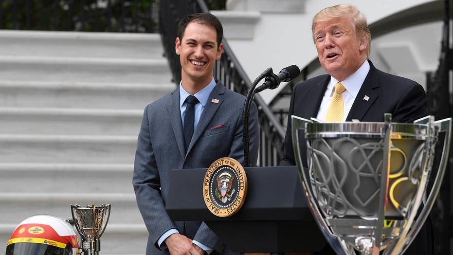 President Trump honors NASCAR Cup Series champion Joey Logano at the White House