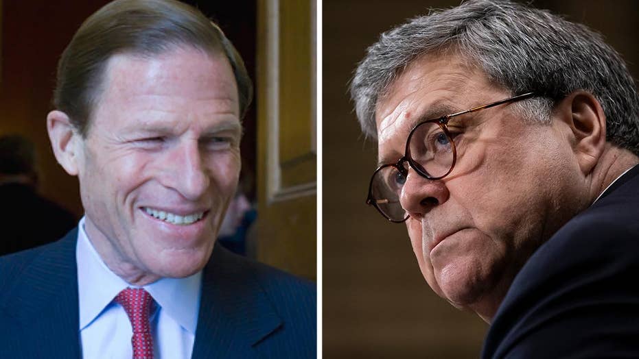 Barr blasts Democrats for using criminal justice system as a political weapon