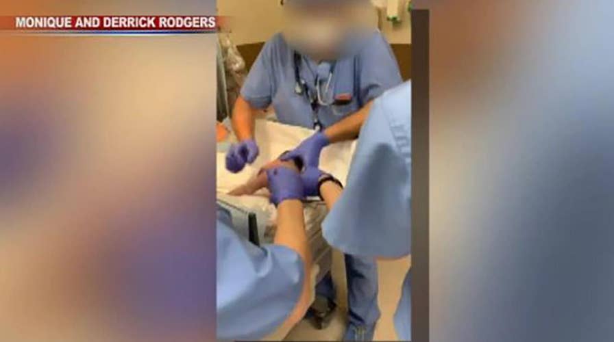 Warning, graphic video: Newborn baby dropped by doctors at hospital in Arizona