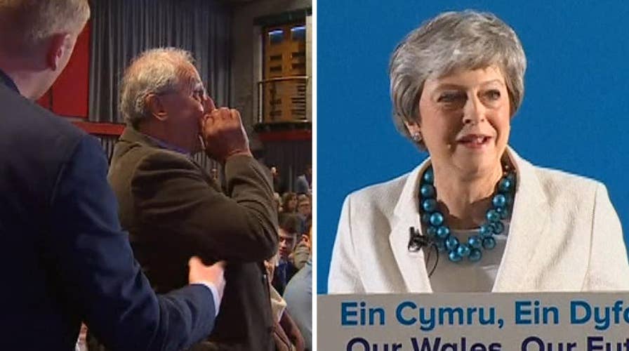 'We don't want you': Man heckles British Prime Minister Theresa May during speech in Wales