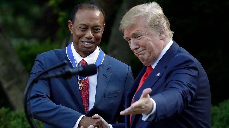 Tiger Woods receives Presidential Medal of Freedom