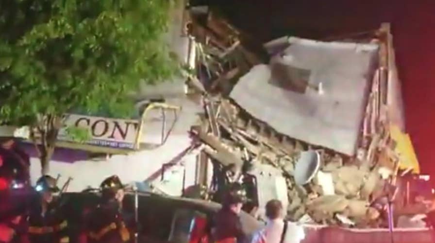 Driver slams into NYC building causing structural collapse