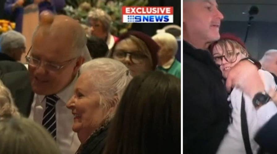 Australian prime minister attacked with egg by protester at election event