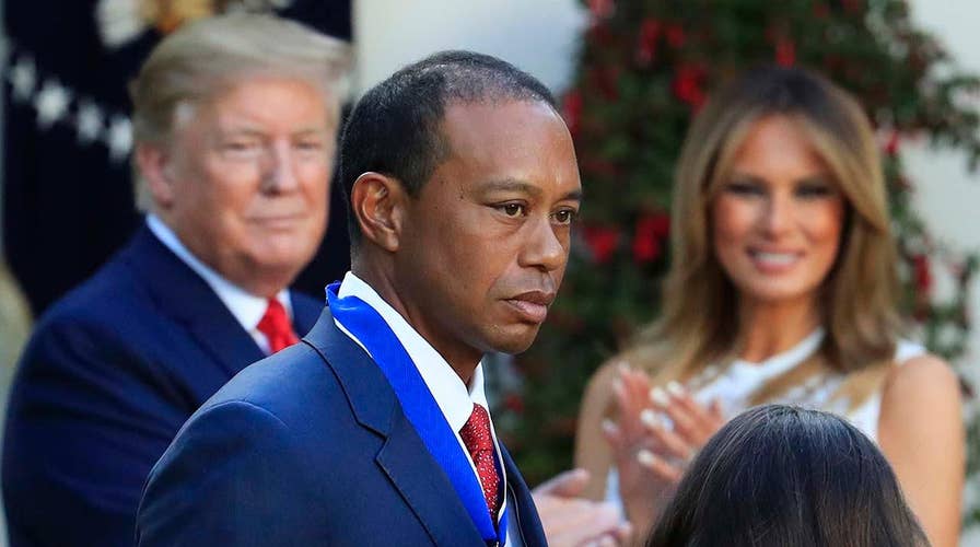 Tiger Woods facing political backlash over accepting Presidential Medal of Freedom