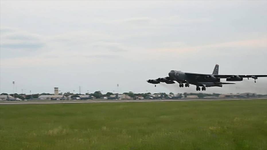 WATCH: First B-52 Bombers Depart For Middle East To Deter Iran | Fox News